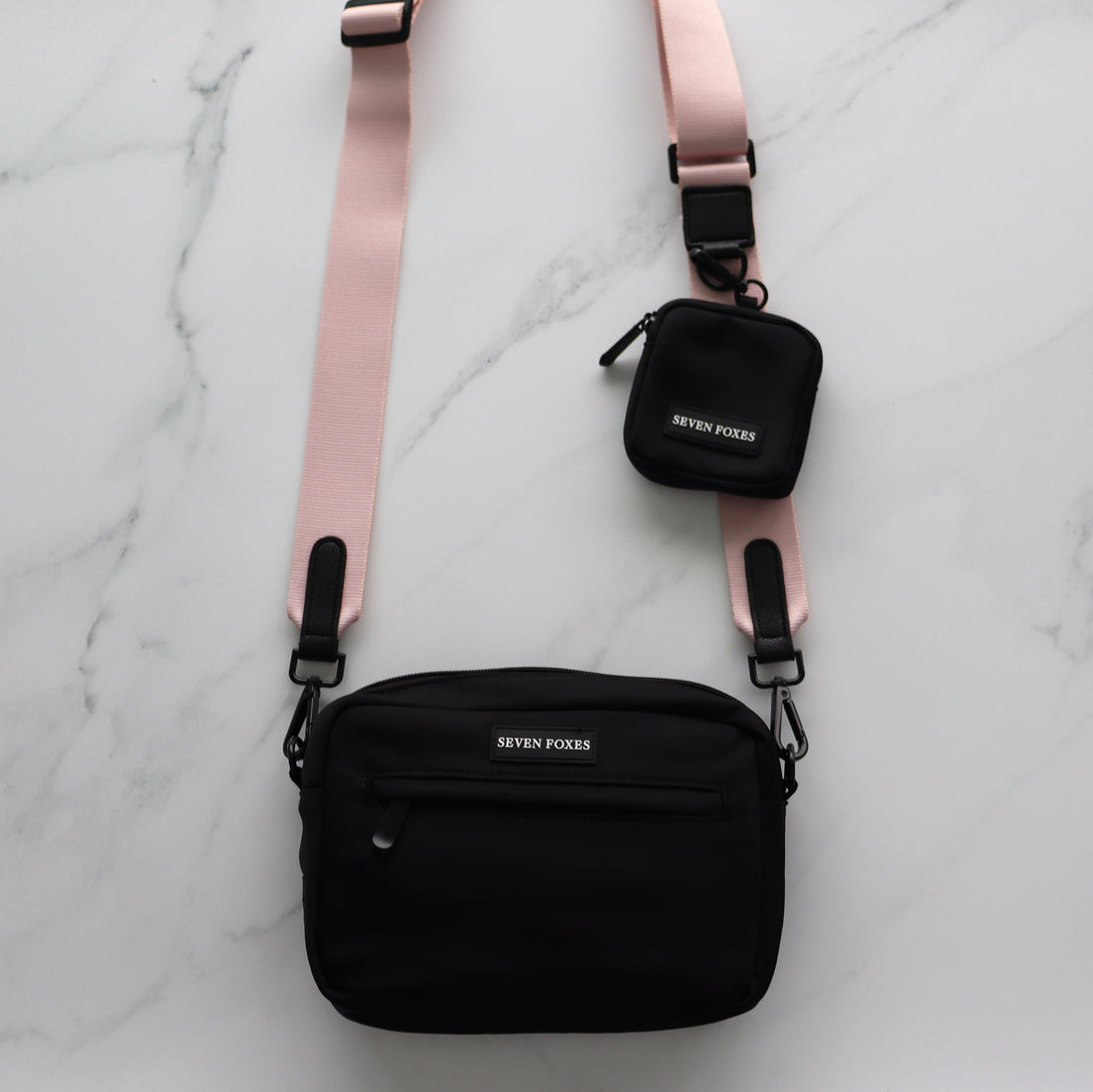 Cross Body Walk Bag & Treat Pouch Blush